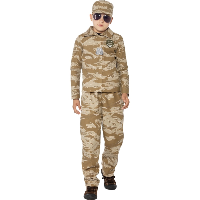 Desert soldier child costume