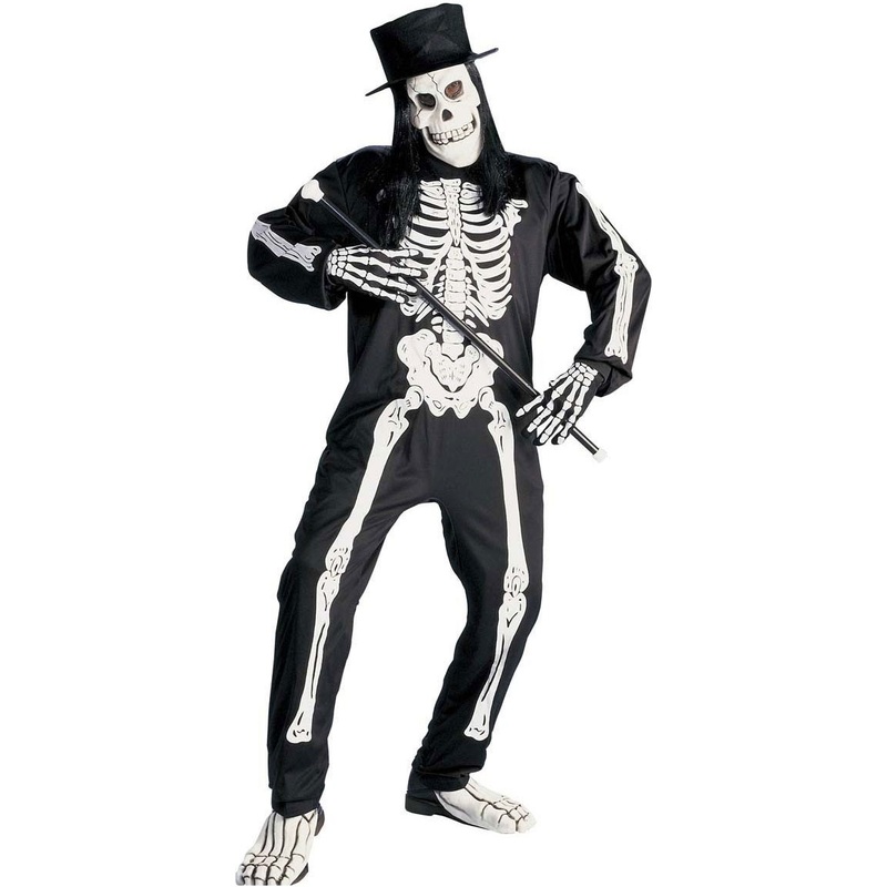 Gentleman skeleton with hat and stick S