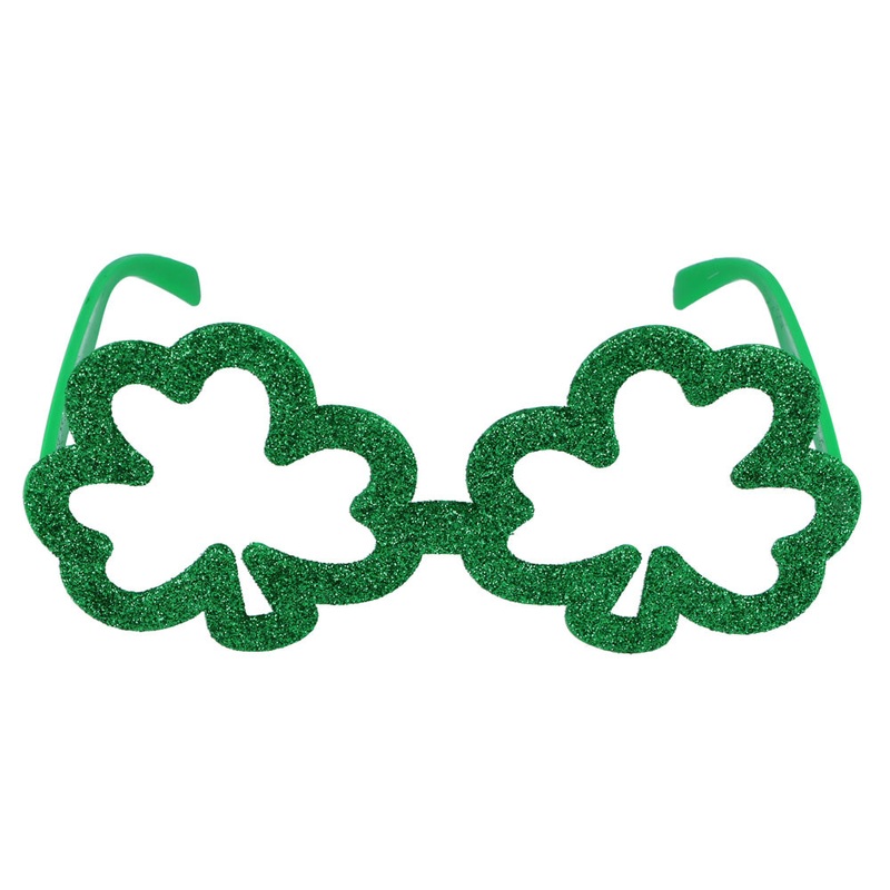 Glitter clover glasses for adults