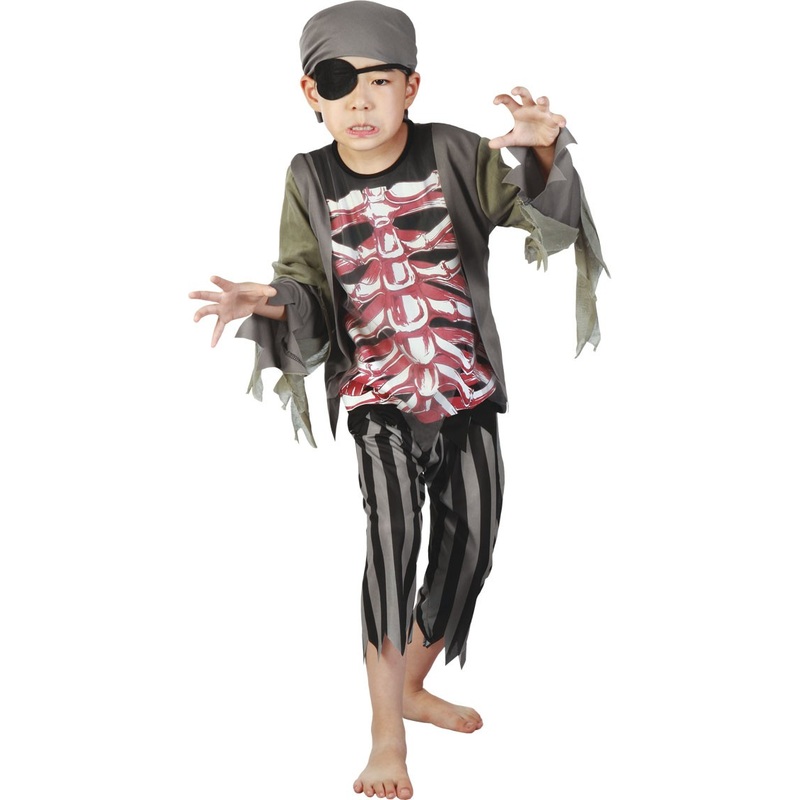 Halloween horror pirate costume for kids