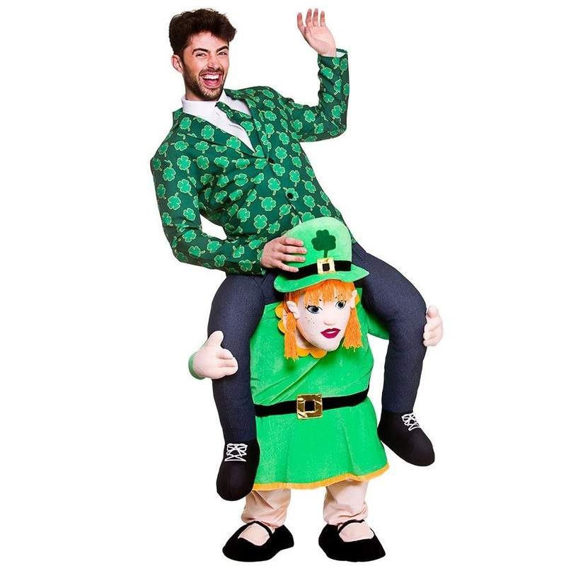 Piggyback Leprechaun Costume for Adults