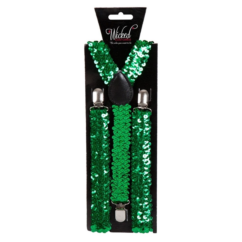 Sequin Braces Green