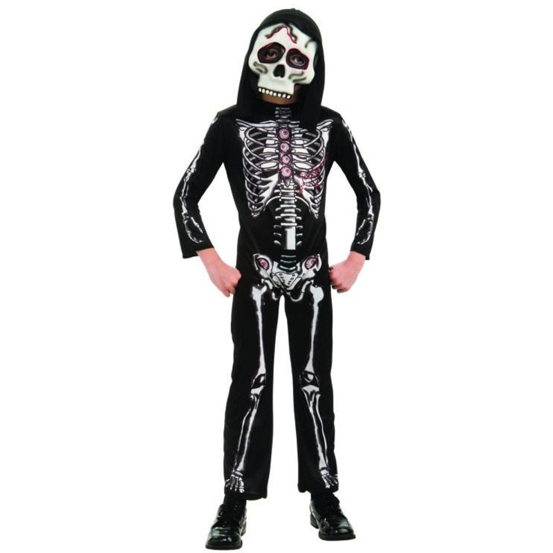 Skeleton costume kids horror Skull Bones M