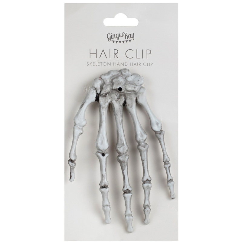 Skeleton Hand Hair Clip
