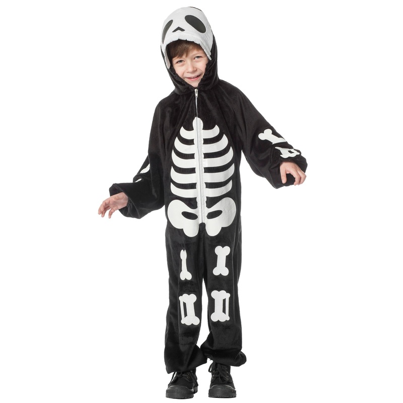 Skeleton jumpsuit costume for boys 104