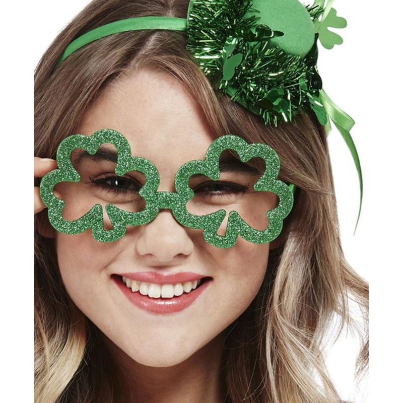 St. Patrick's Day shamrock glasses