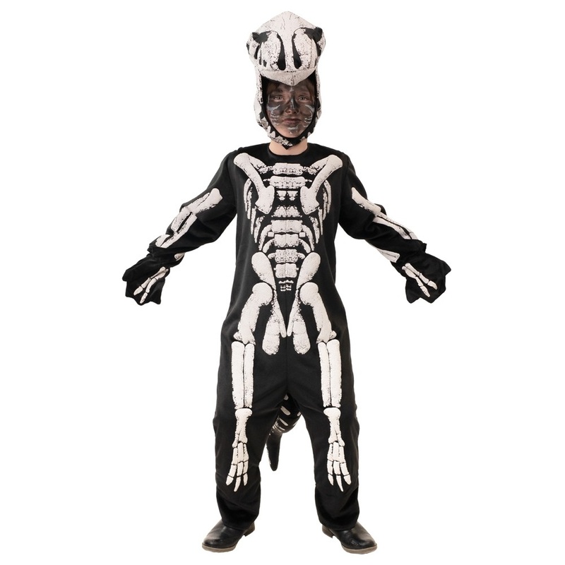 T-Rex Skeleton Dino Child Costume 128