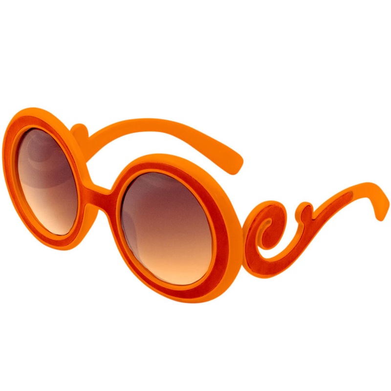 60s vintage glasses orange