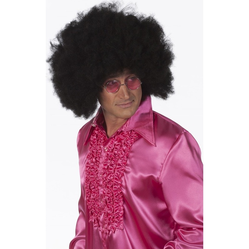 Black Afro Disco Party Wig