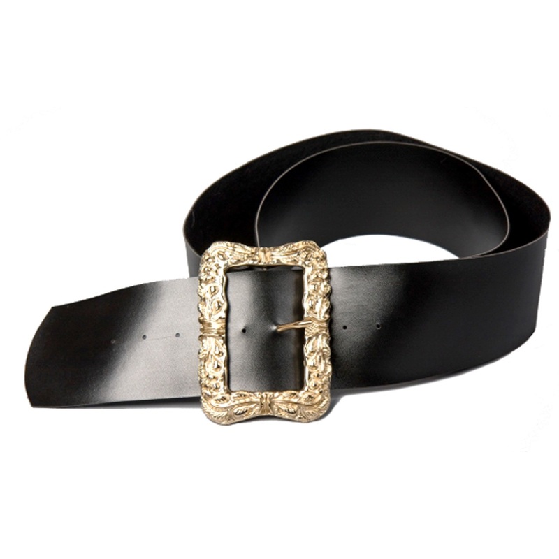 Black belt with elegant clasp 160cm