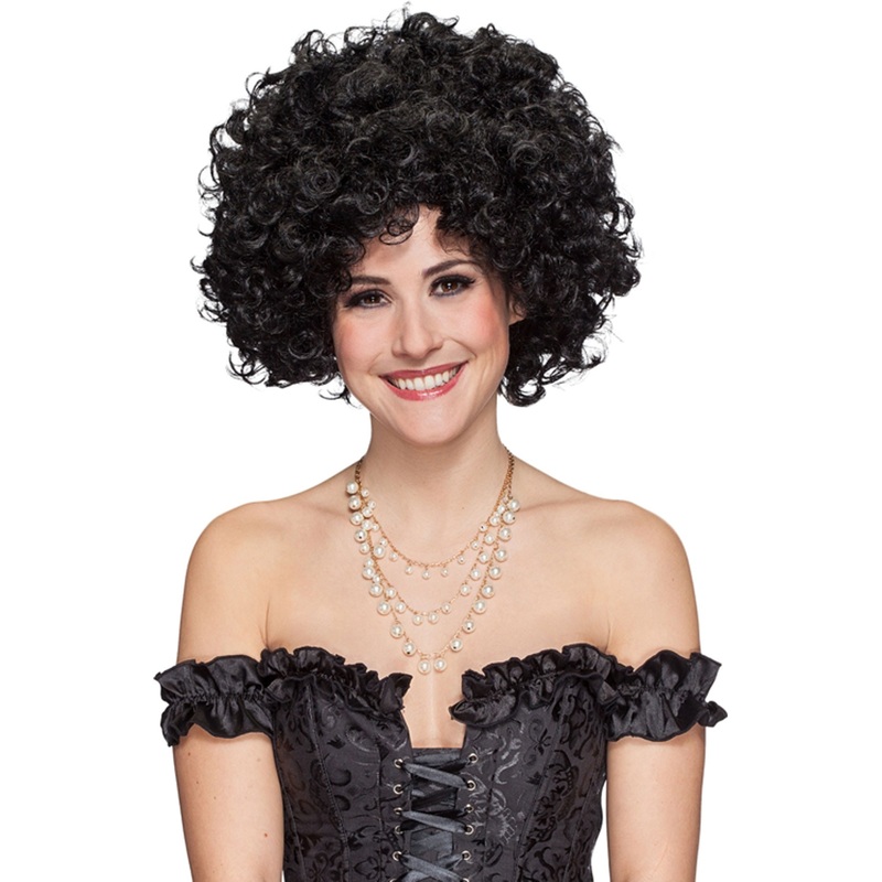 Black ladies curly wig