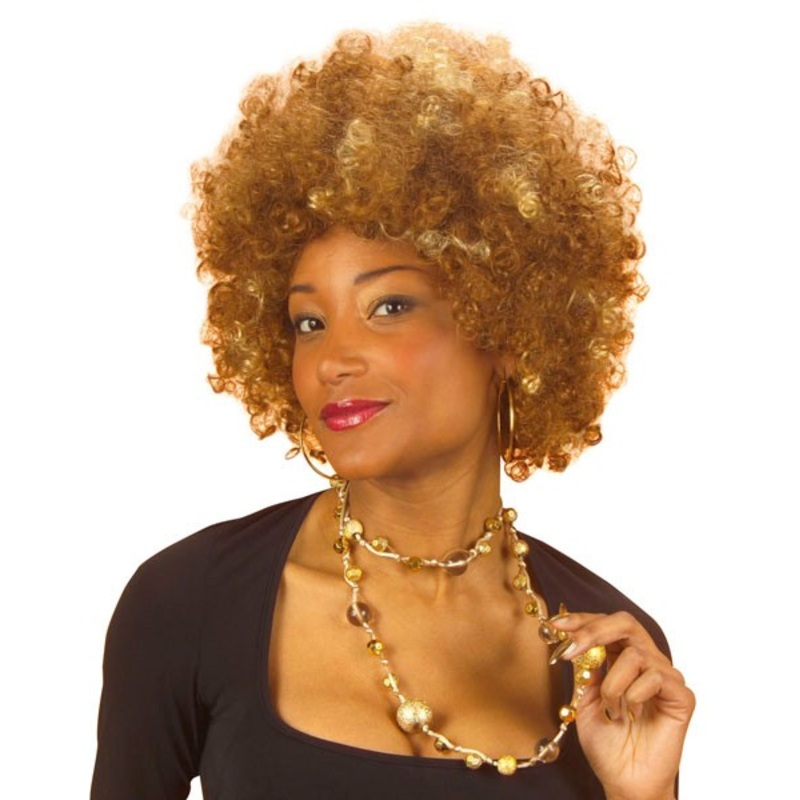 Brown Afro wig Jackie for women