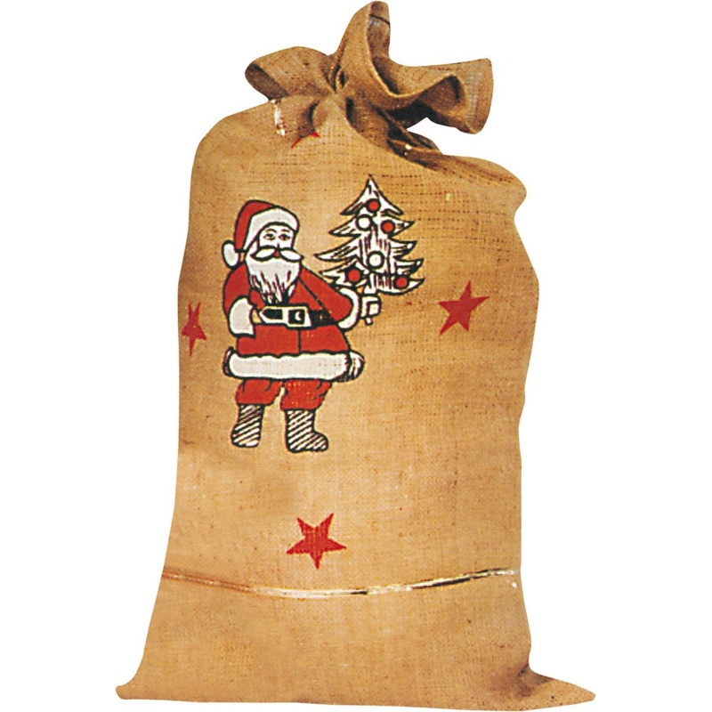 Christmas jute bag 90x50cm