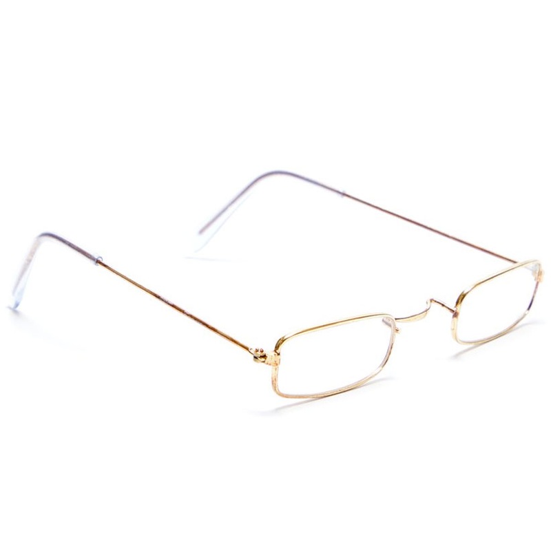 Classic Santa Claus glasses in gold