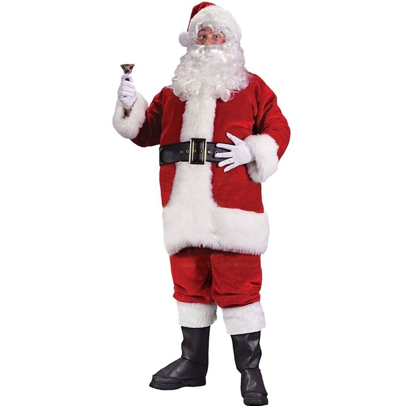 Deluxe Santa Claus mens costume L