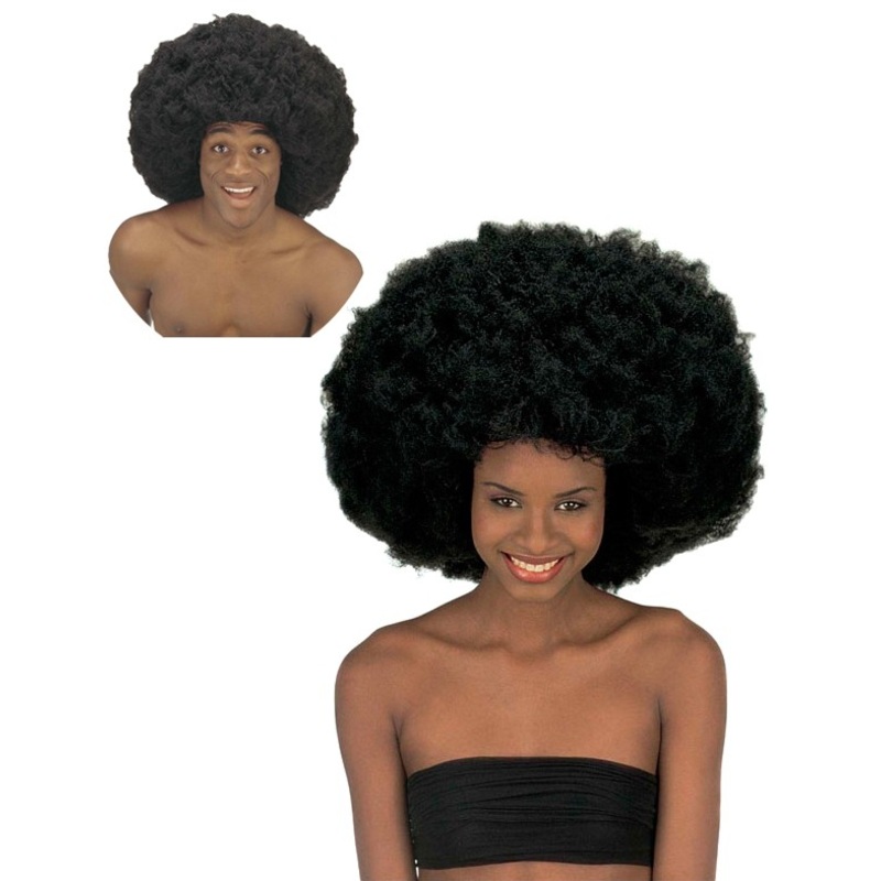 Extra volume Afro wig black
