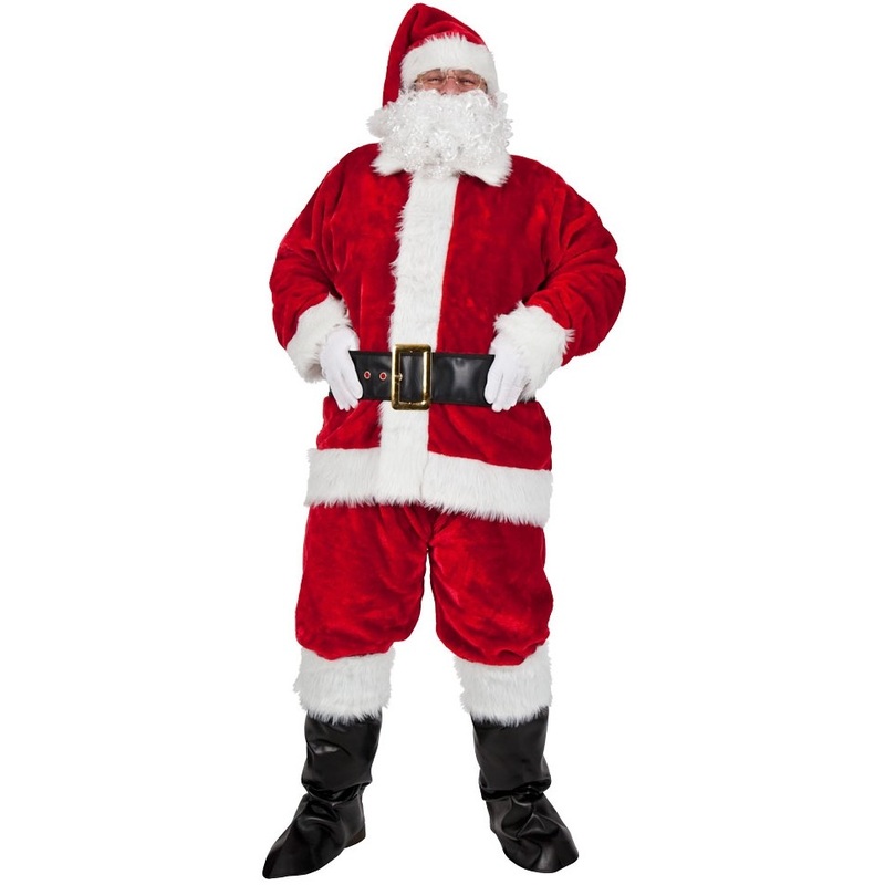 Father Christmas Plush Costume 8 Pcs. M-L