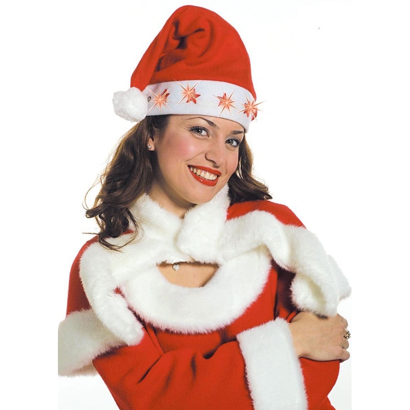 Flashing Santa hat
