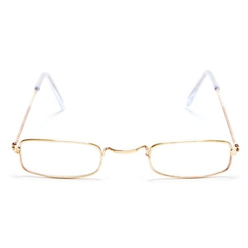 Golden Santa Claus glasses