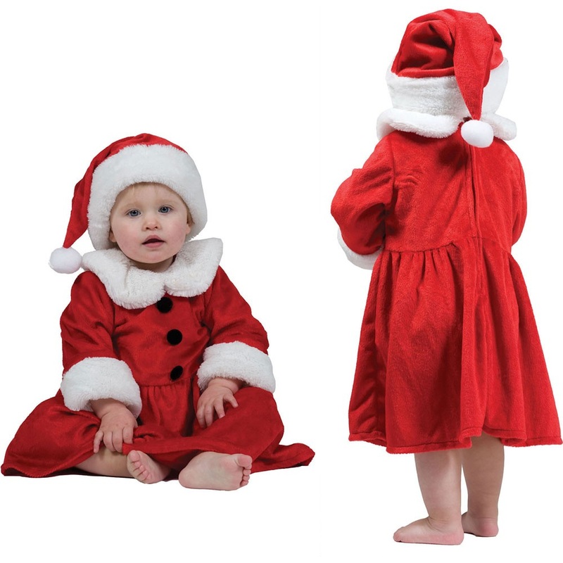 Little Miss Santa Child Costume With Cap 86