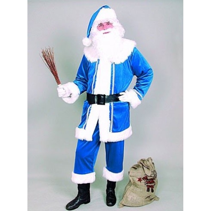 Noble Santa Claus mens costume blue