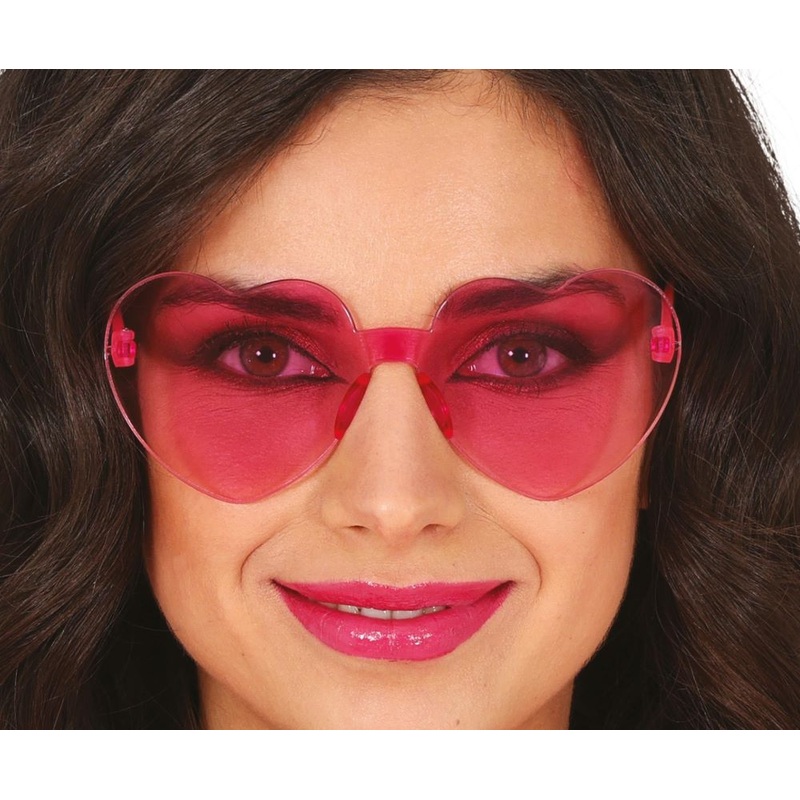 pink heart glasses