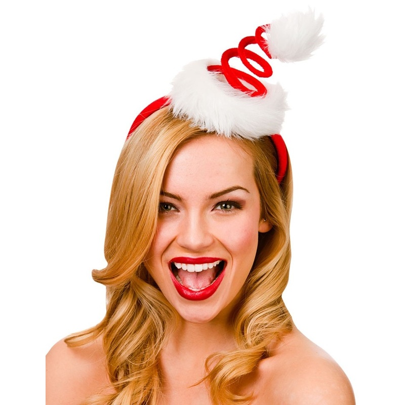 Spirals Christmas hats headband