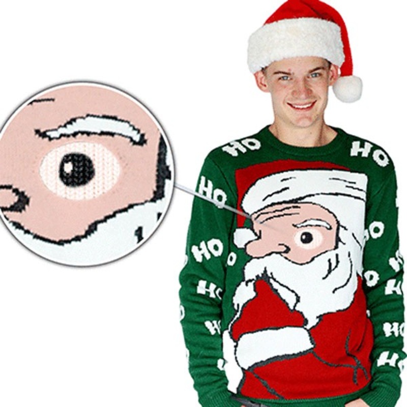 Suspicious Santa Christmas sweater unisex S