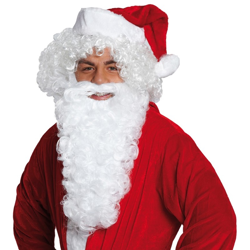 White Santa Claus beard