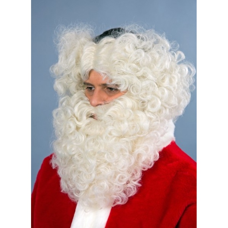 White Santa Claus Beard with Hair Headband