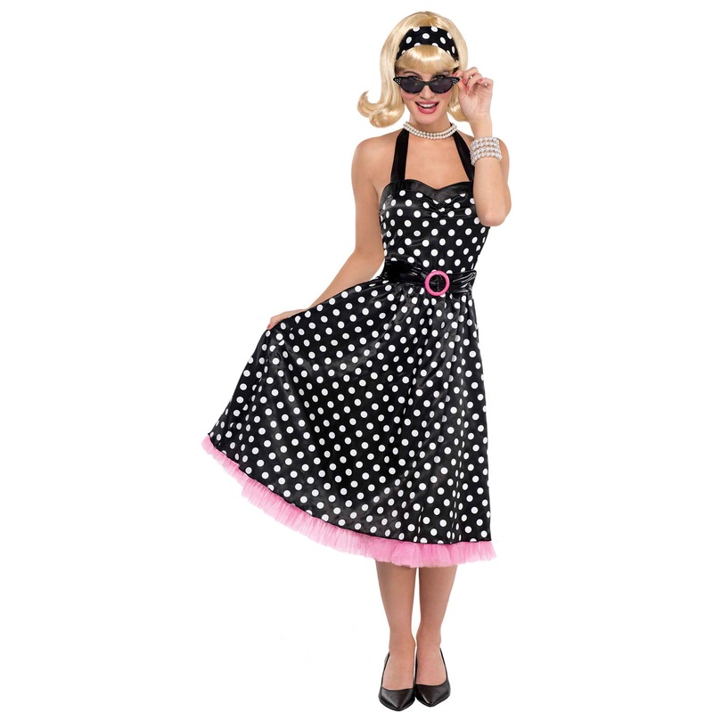 50s polka dots costume for women S
