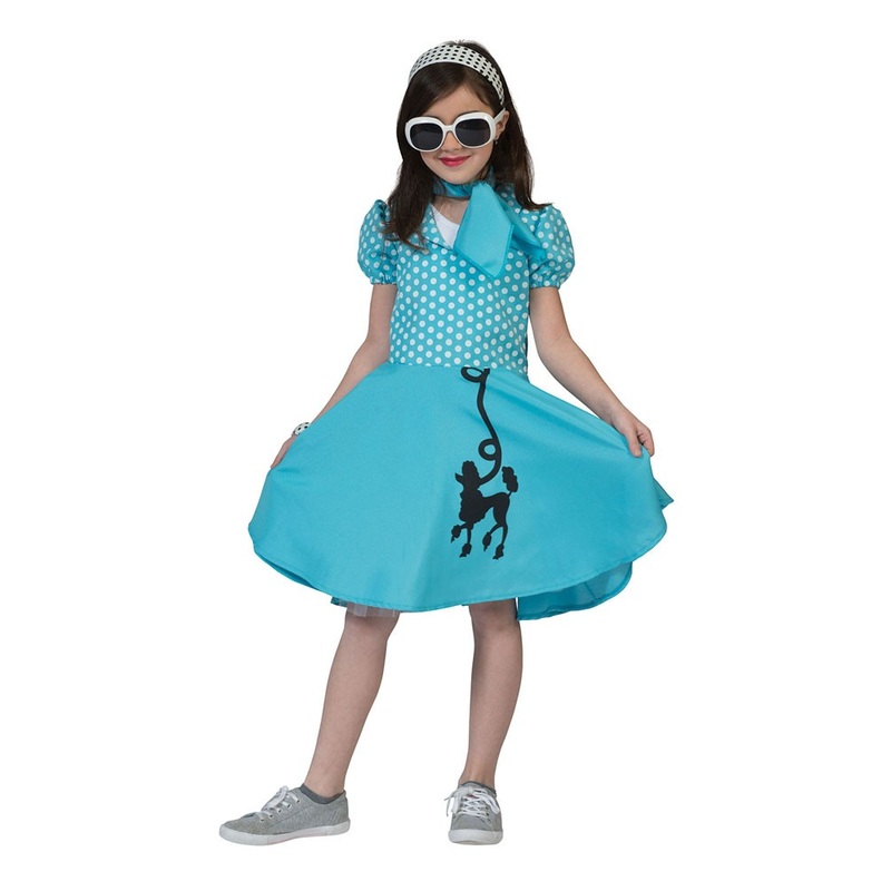 50s polka poodle kids costume S