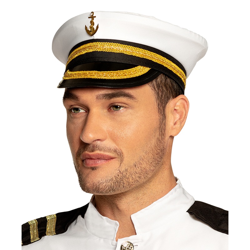 Chic cruise ship captain hat