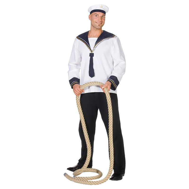 Navy sailor painted shirt with collar and tie 50
