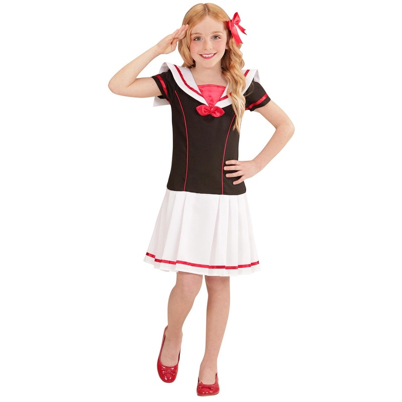 Red black navy sailor costume 116