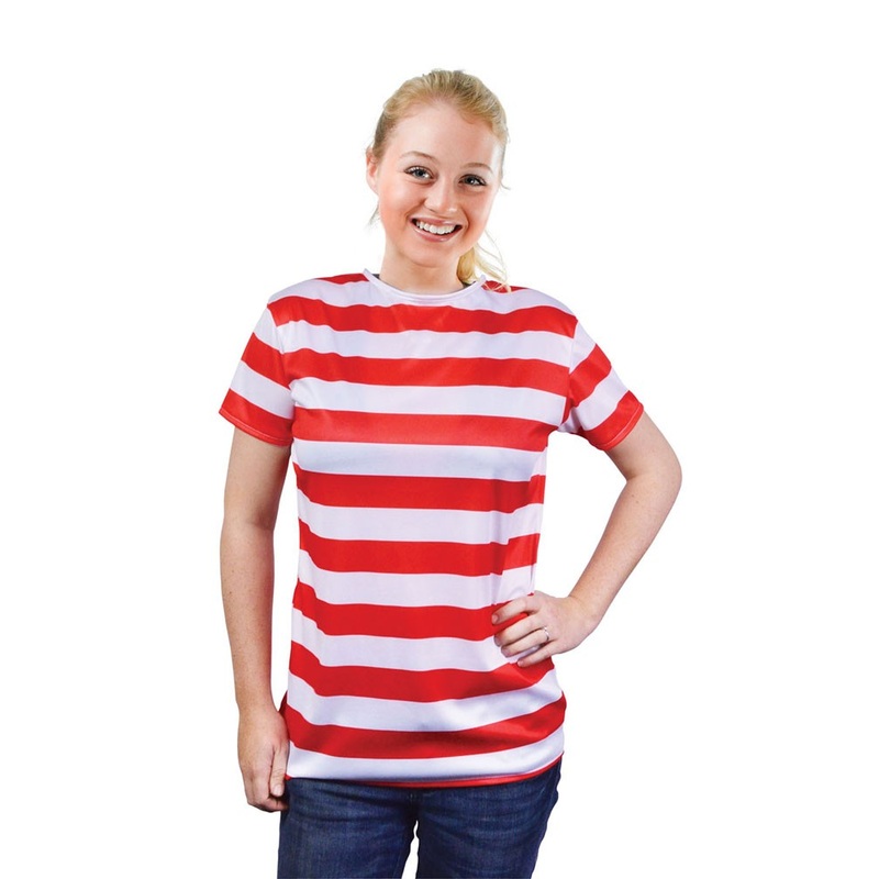 Red striped shirt women