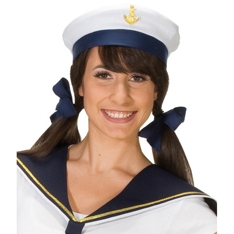 Sailor's hat blue-white unisex 57