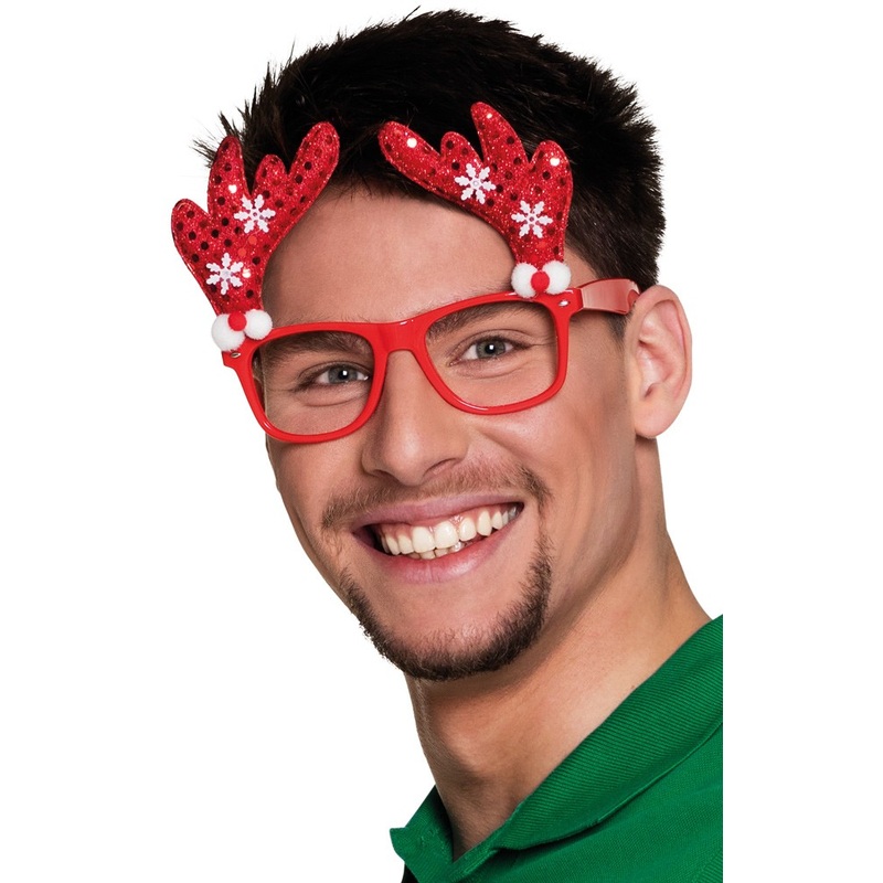 Christmas reindeer glasses