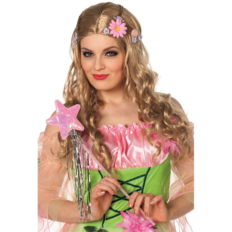 Dark blonde fairy wig Saskia