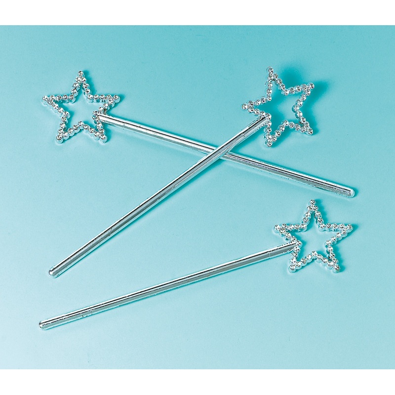 Enchanted star wand for little fairies 12 pieces