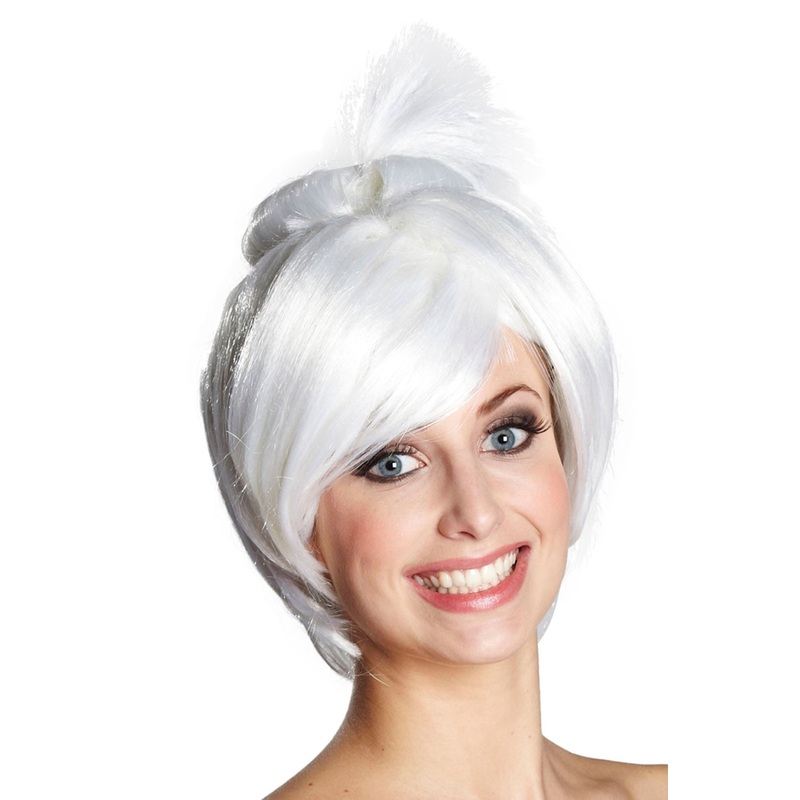 Frosty ice queen wig in white