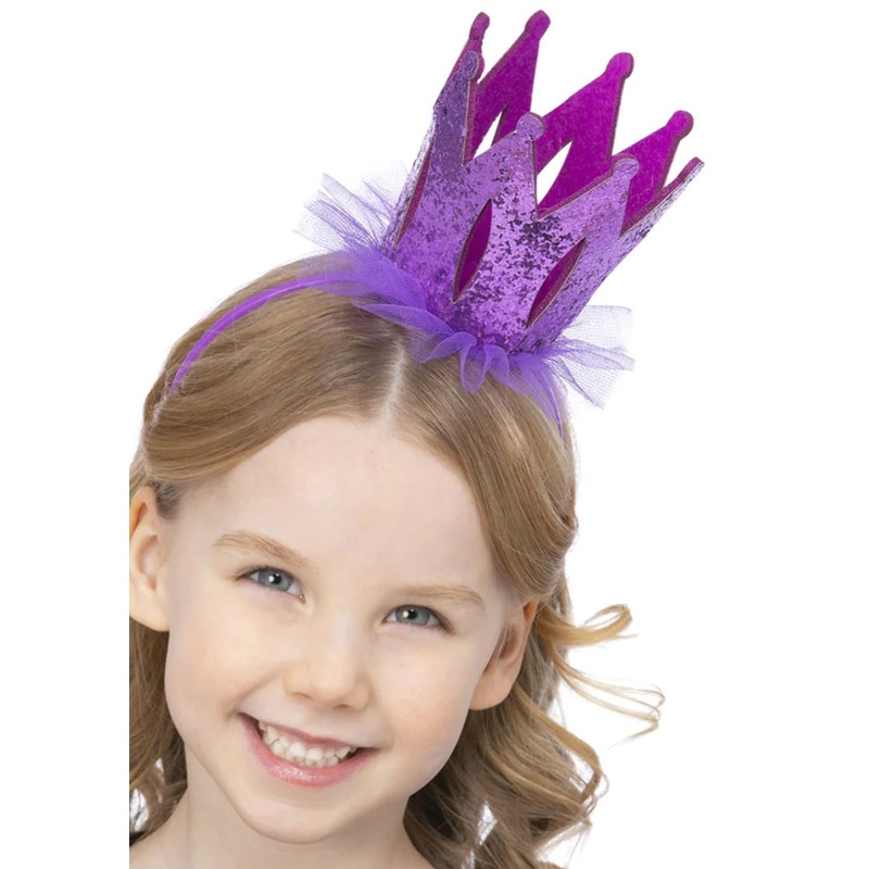 Glitter felt crown for girls