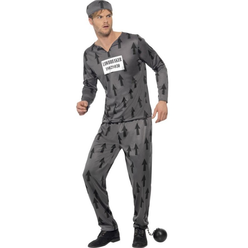 Lawbreaker prison costume for men M