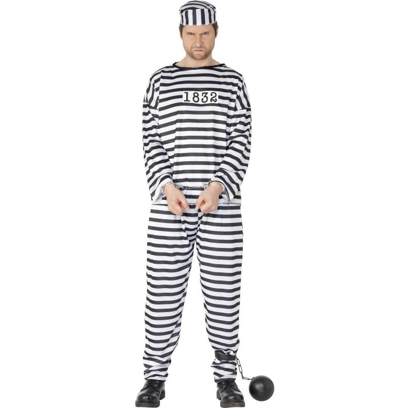 Marty striped convict costume M