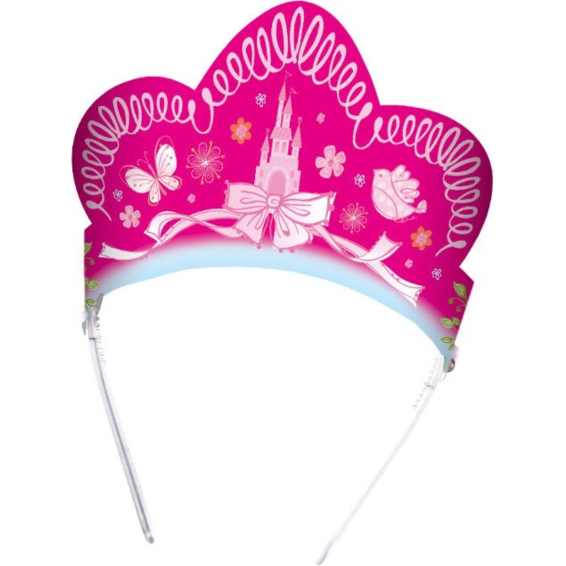 Princesses dream children's birthday diadem 6 pieces