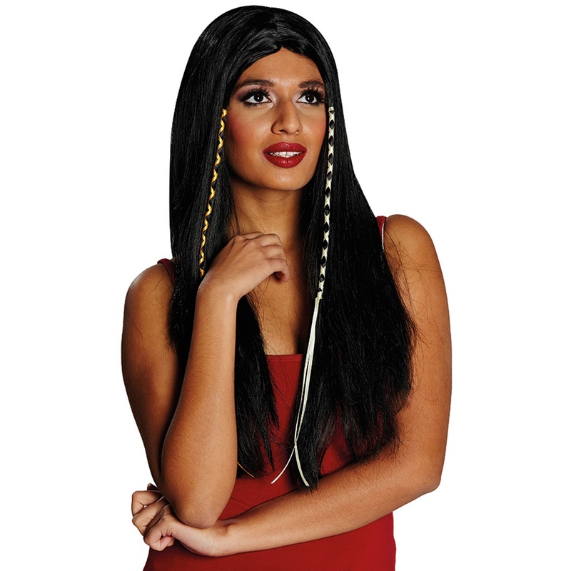 Black Indian wig for women