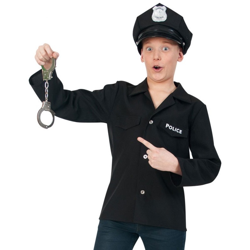 Black police children's jacket 140