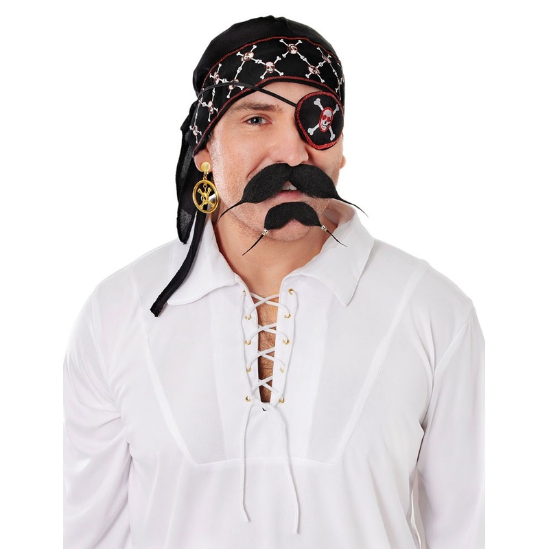 Black skull headscarf
