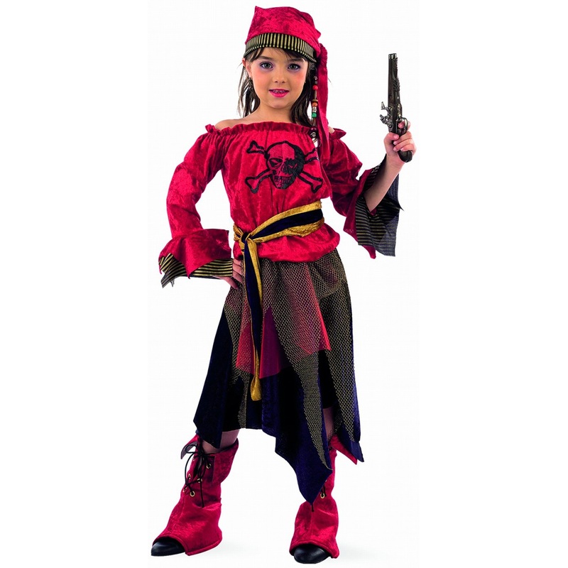 Blood-red pirate pirate child costume