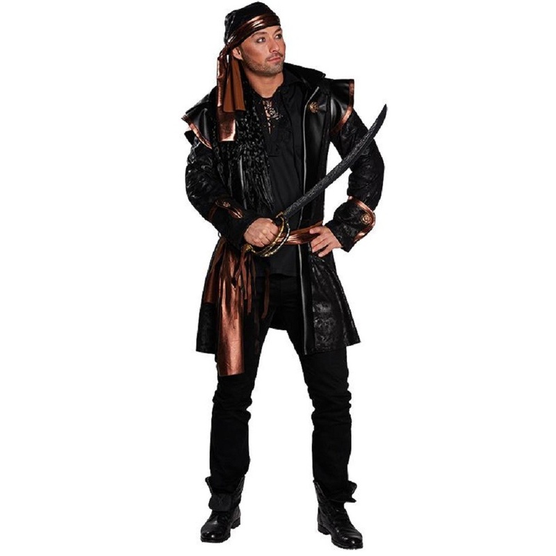 Dark pirate costume for men 48